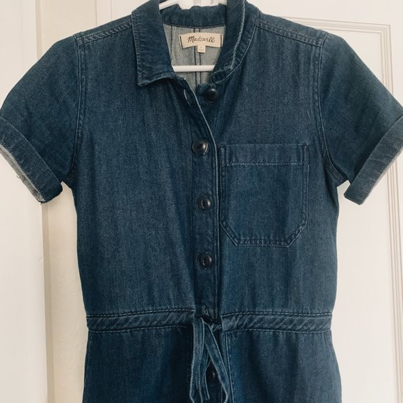 Madewell Blue Denim Jumpsuit - Picture 7 of 8